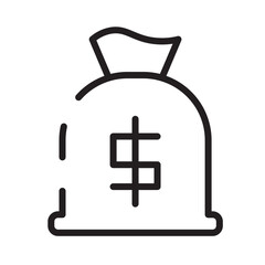 Bag Cowboy Desert Line Icon