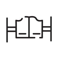 Bar Cowboy Desert Line Icon