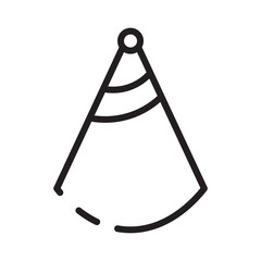 Cone Festival Hat Line Icon