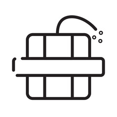 Cowboy Desert Explosive Line Icon