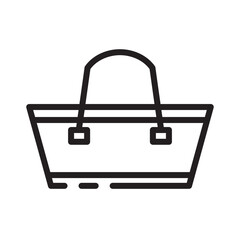 Tote Bag Delivery Line Icon