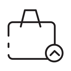 Tote Bag Empty Line Icon