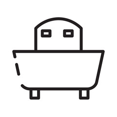 Furniture Settee Sofa Line Icon