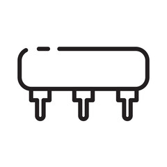 Interior Seat Sofa Line Icon