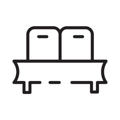 Interior Seat Sofa Line Icon