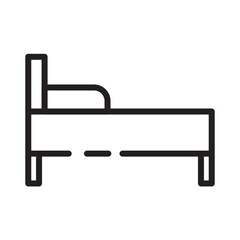 Interior Sofa Wooden Line Icon