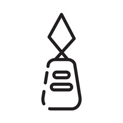 Fototapeta premium Threader Tool Work Line Icon