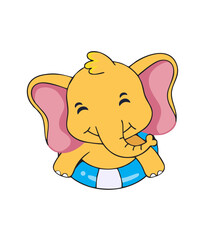 elephant vector chubi, gajah vector lucu