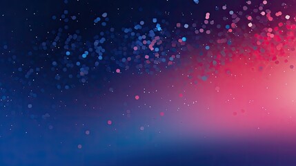 Abstract gradient background with scattered confetti dots