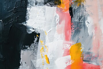 Art Print Abstract Modern acrylic oil Painting. Scandinavian Style. Abstraction Poster, Contemporary bright texture Brushstrokes of paint palette knife technique