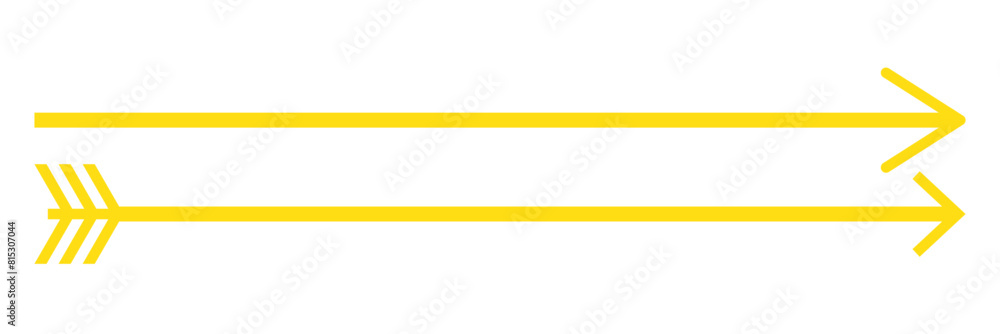 Poster straight long arrow, left thin line, black cursor, horizontal element, thick pointer vector icon iso