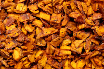 Dehydrated fruits and traditional nuts, nutritious and delicious foods: a colorful combination of vegetarian and healthy foods.