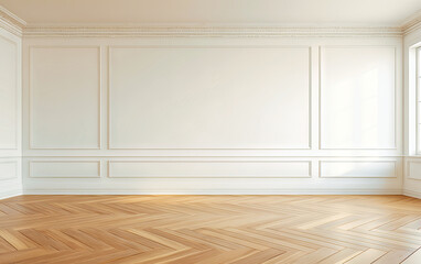 Empty Room With Wooden Floor and Window