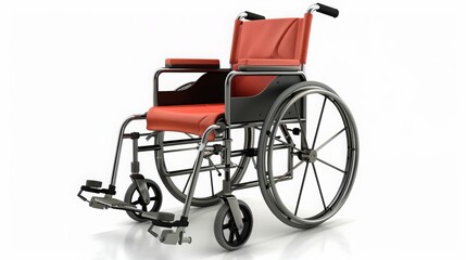 Fototapeta premium wheelchair isolated on white background