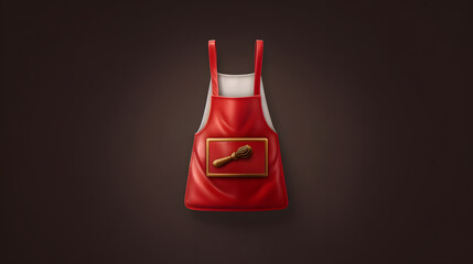 Apron icon cleaning service 3d