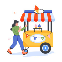 Event Celebrations Flat Character Icons