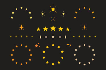 Star shape decoration collection