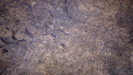 Damaged and rough concrete or cement wall background with dark gray brown gradient. For backdrops, banners, scenes, old