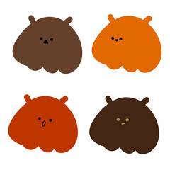 Happy Monster with Silly Feet - Fun Illustration | Cute Hand Drawings | For Creative Projects | Minimalist Design