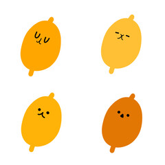 Adorable Lemons Illustrations | Cute Hand Drawings | For Creative Projects | Minimalist Design