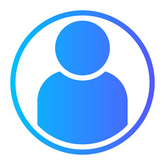 Obraz premium user gradient icon