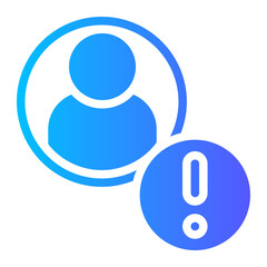 warning gradient icon