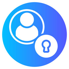 lock gradient icon