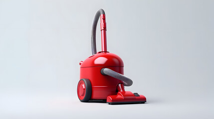 Fototapeta premium Vacuum cleaner icon cleaning service 3d