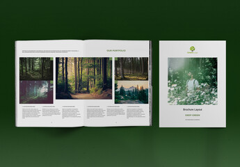 Deep Green Lifestyle Brochure Layout