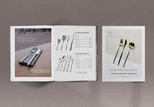 Silverware Catalogue Brochure Layout