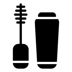 Mascara Icon in Solid Style