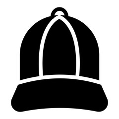 Hat Icon in Solid Style