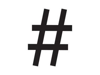 Obraz premium Hashtag icon design illustration.