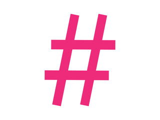 Fototapeta premium Hashtag icon design illustration.