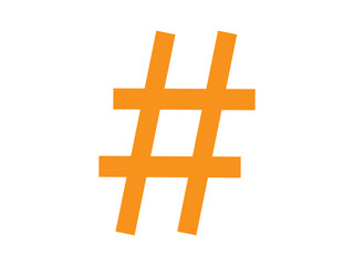 Obraz premium Hashtag icon design illustration.