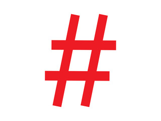 Hashtag icon design illustration.