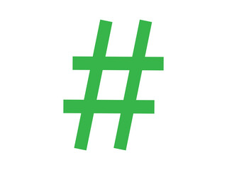 Hashtag icon design illustration.