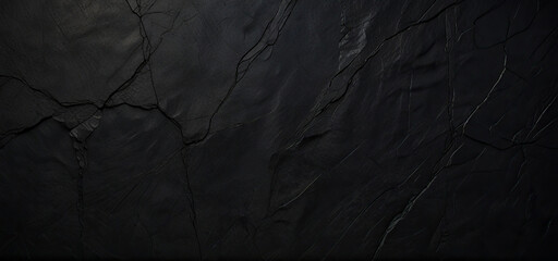 Abstract black cracked stone wall texture background