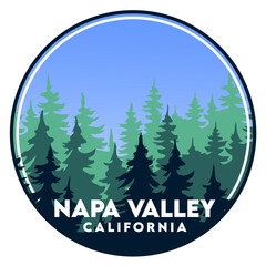 Fototapeta premium Napa Valley with beautiful blue sky views