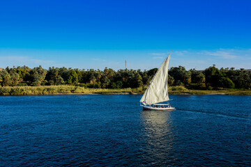 sailboat on the river