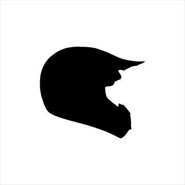 recommend clip art: Bike helmet silhouette isolated on white background. Bike helmet  icon vector illustration.