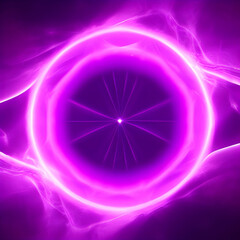 purple abstract circle plasma lightning particle effect