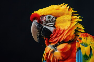 Fototapeta premium closeup colorful of parrot, bird