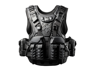 Police military special force armor isolated