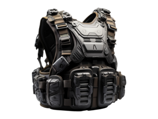 Police military special force armor isolated