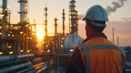 Inspection & Audit Duo Engineers providing expert analysis and inspection at the oil facility.