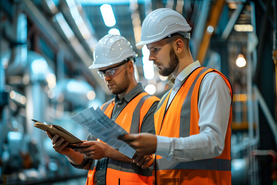 Inspection Professionals Engineers on-site conducting critical safety and efficiency evaluations.