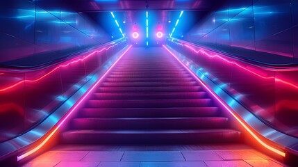 Digital technology futuristic color wave poster PPT background