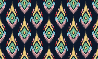 Seamless pattern motif design. embroidered concentric texture allover print block for printing fabric.seamless ornament. Colored lines on background. Handmade ethnic,tribal motifs.Vector illustration.