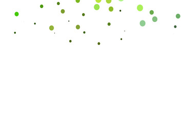 Light Green vector pattern with spheres.